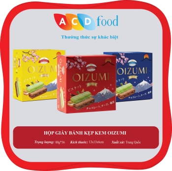 HỘP GIẤY BÁNH KẸP KEM OIZUMI